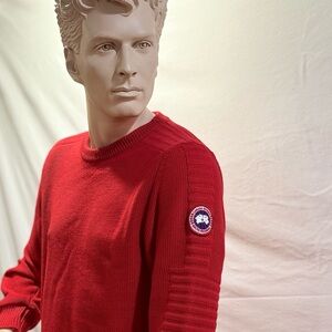 Canada Goose Red Knit Sweater. Size M